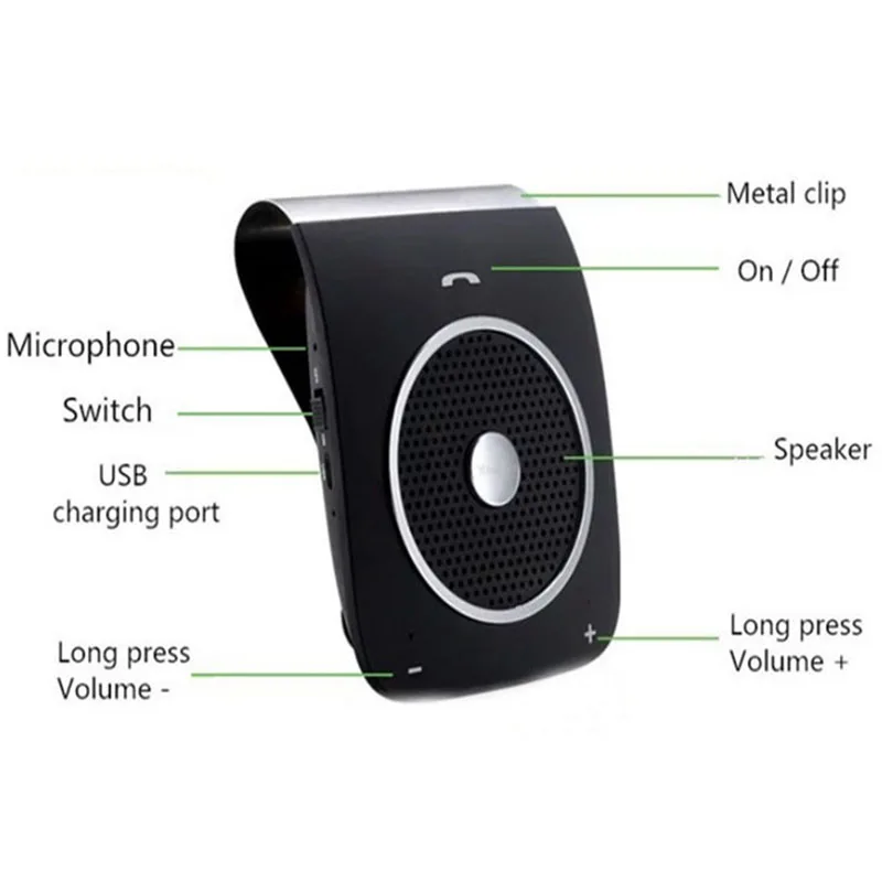 Bluetooth автомобильный комплект без рук солнцезащитный козырек беспроводные