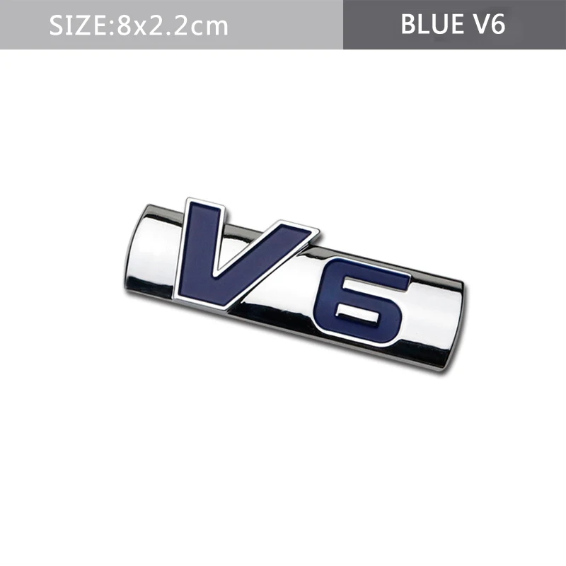 V6 Для ограниченной серии T GDI V6 Спортивная Эмблема для Geely Emgrand EC7 EC8 X7 GX Vision King Kong GT GE CK MK хромированная наклейка для кузова автомобиля - Название цвета: V6