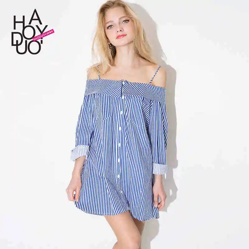 Европейский высокого класса женщин весна-лето 2019 модные элегантные синий белый