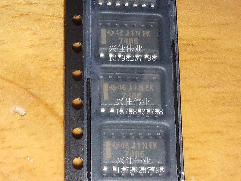 

10PCS SN7406DR 7406 SOP14 new original authentic Hex inverting buffer drive
