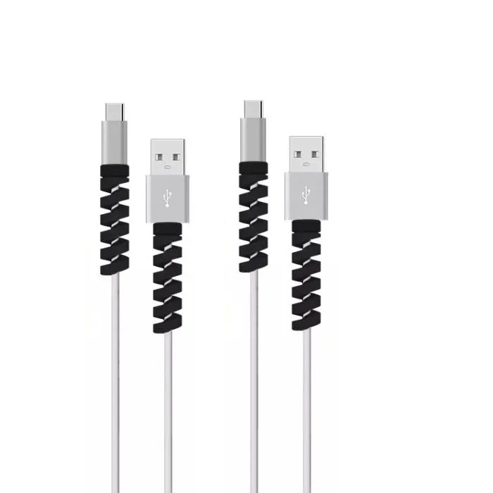 50 шт./лот Spiral шнур держатель устройство для сматывания шнура питания USB кабель