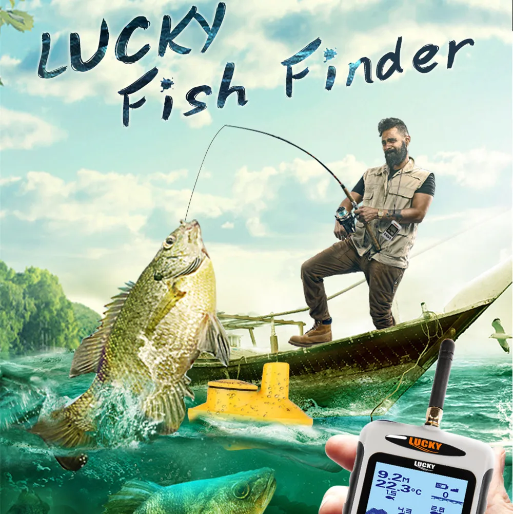 LUCKY fish finder FFW718 Findfish беспроводная рыболовная сигнализация Sonar поиск глубины рыбы