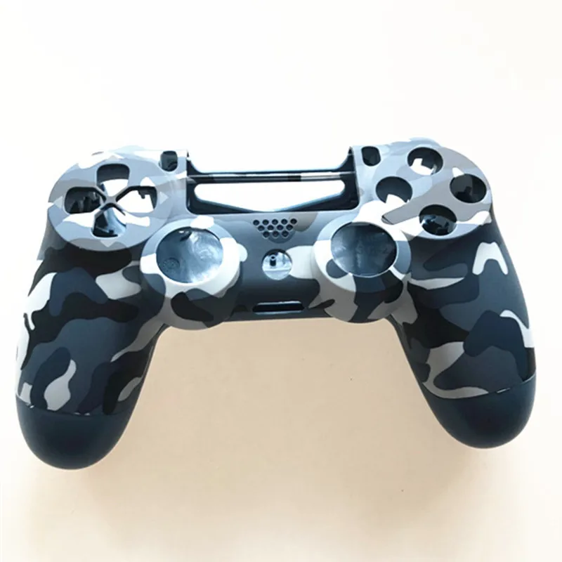 PS4 Pro синий камуфляж Передняя Задняя мягкая сенсорная Лицевая панель Корпус Оболочка Чехол для sony PS4 Pro JDS040 JDM040 v2 Gen 2th контроллер