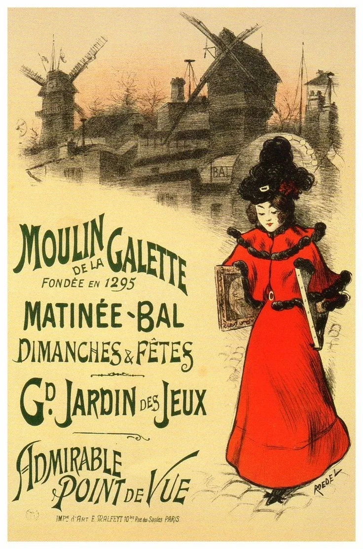 Поп карта женских духов в постер с видом Парижа Классическая винтажная ретро