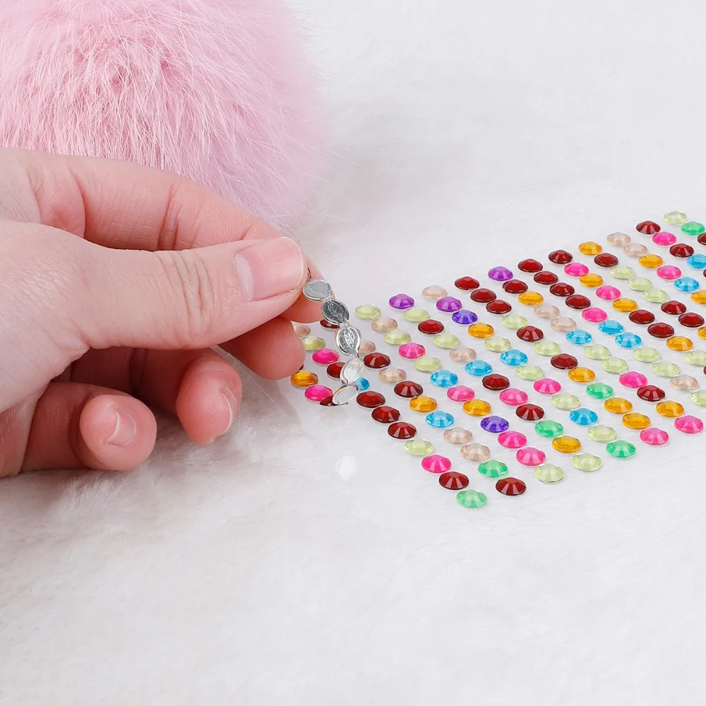 504 шт./лот 6 мм акриловые стразы ткань для телефона Скрапбукинг Нейл арт DIY