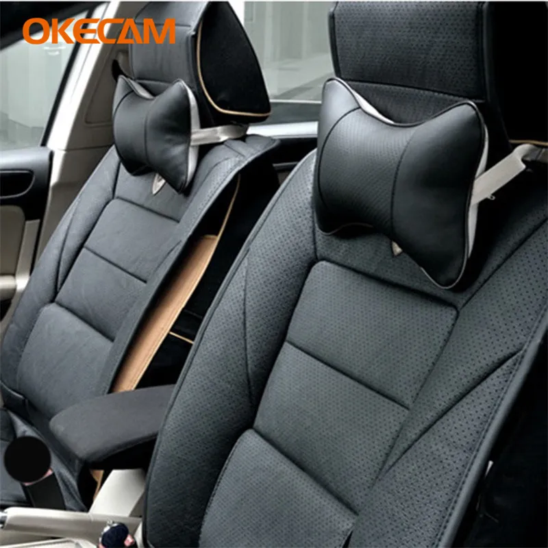 Подушка для шеи OKECAM на подголовник автомобиля 2 шт. VW Polo Golf 5 4 7 6 3 Beetle Passat B6 B5 B7 T5 T4