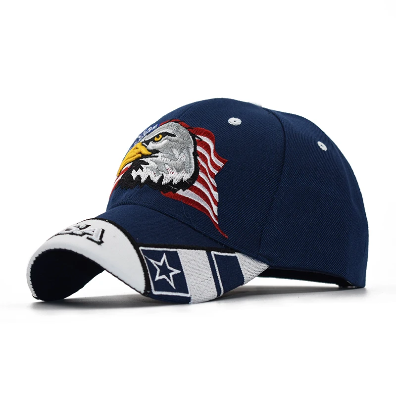 LADUNDI Новая мужская бейсбольная кепка с вышитым американским флагом Snapback шляпа