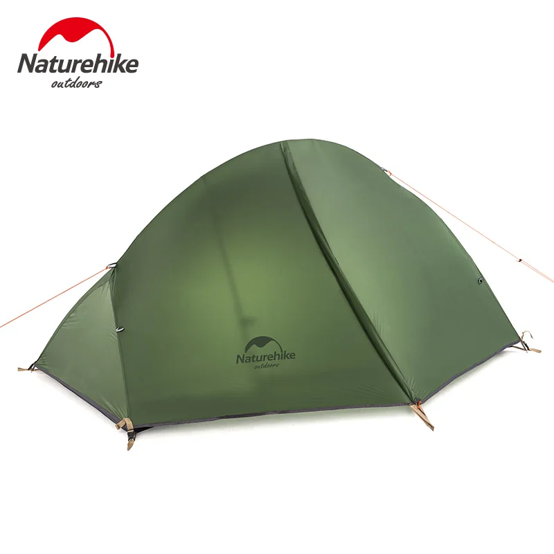 Naturehike Ultralight 1Person Camping Tent Backpacking Trekking Hiking Cycling Single Tents Waterproof PU4000 Green  - buy with discount