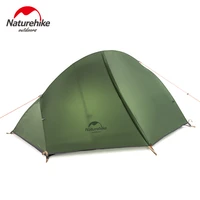 naturehike ultralight 1person camping tent backpacking trekking hiking cycling single tents waterproof pu4000 green