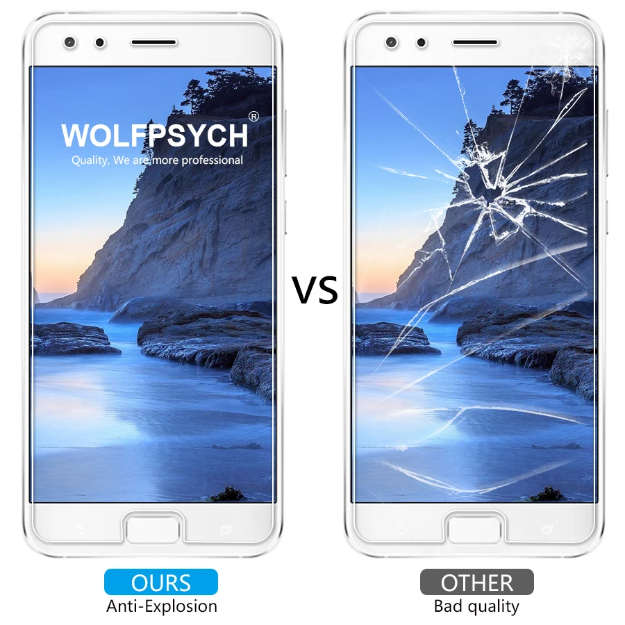 WOLFPSYCH 2.5D Закаленное стекло для Asus ZS551KL защитная пленка против царапин Пленка Для