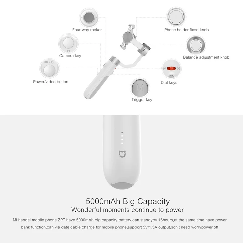 Оригинал Xiao mi jia ручной мобильный телефон селфи палка Смарт Bluetooth беспроводные