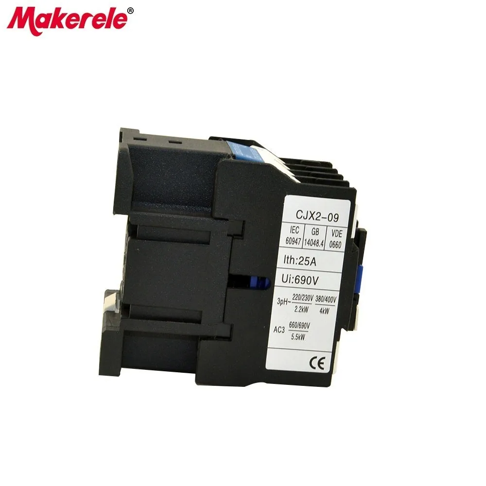 CJX2-0910 LC1 контактор переменного тока 9A 3-фазный 3-полюсный 1NO напряжение катушки 380 В