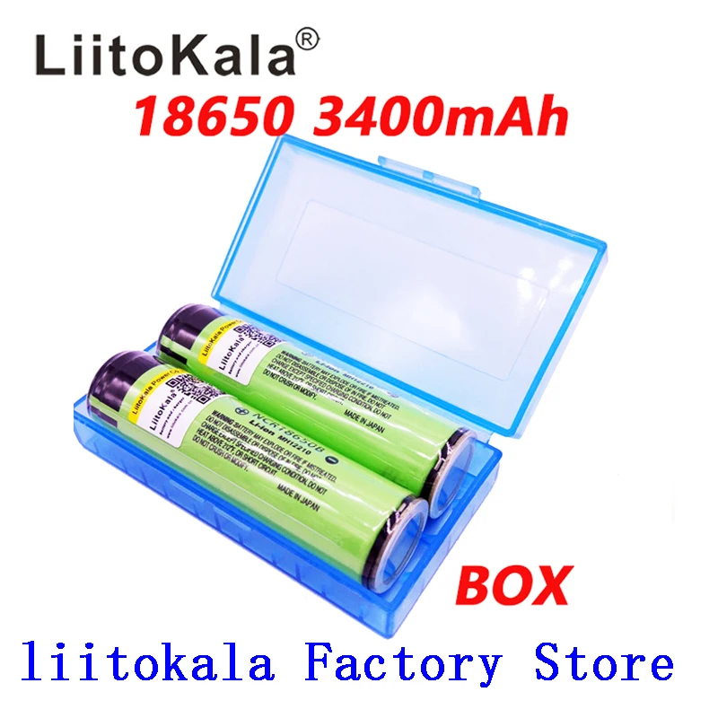 Новая Оригинальная Аккумуляторная батарея Liitokala 18650 3400 мАч NCR18650B|rechargeable battery|liitokala