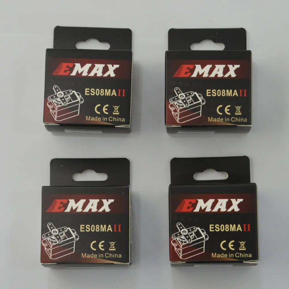 4 шт./лот EMAX Original ES08MA II 12g Мини-металлическая шестерня Аналоговый сервопривод для