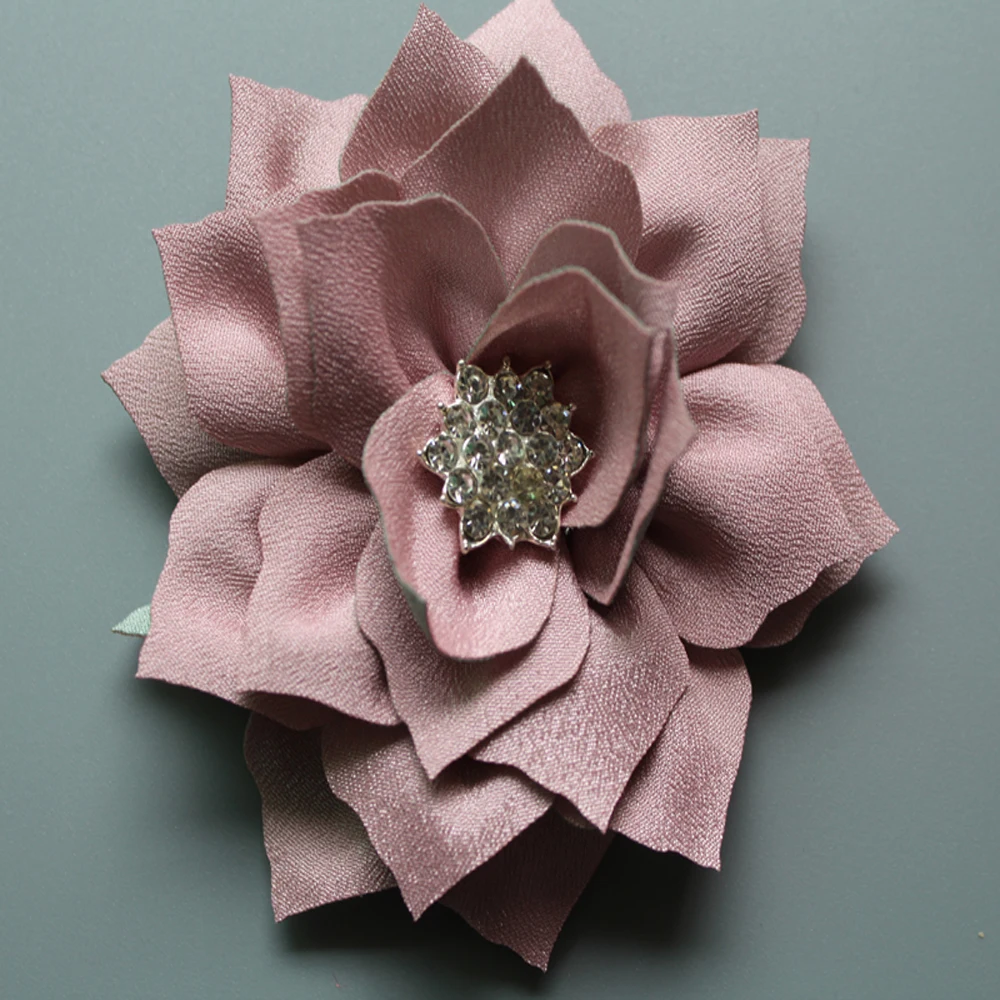 Оптовая продажа Роскошные 3 15 ''Многослойные угловые цветы с чешским