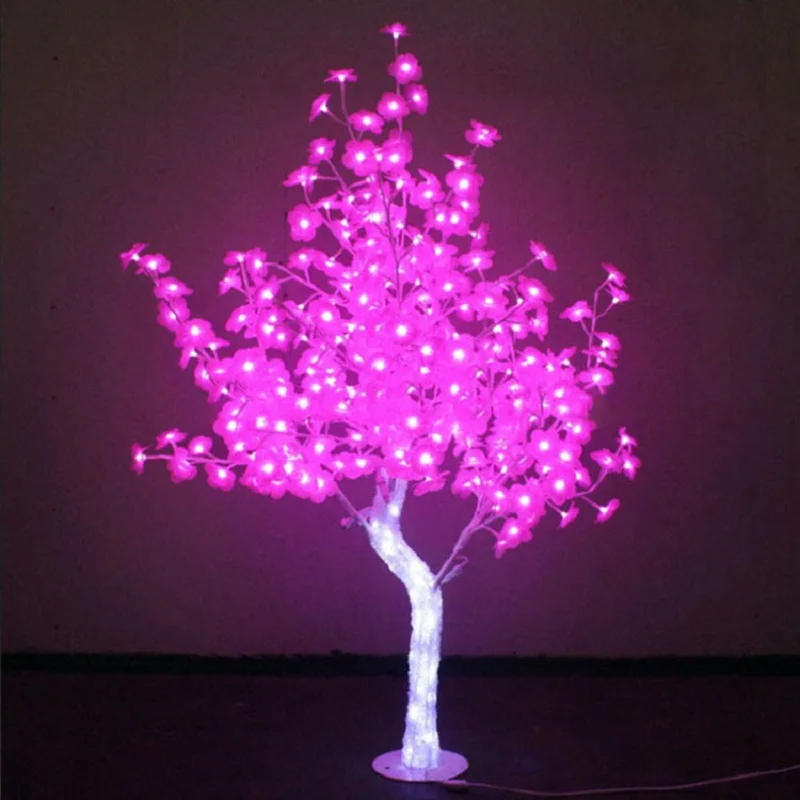 

artificial tree Landscape peach trees 2.6 M high led dot iron pole epoxy Light lamps tree No.190011