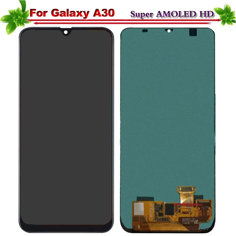 Super Amoled для samsung galaxy A30 A305/DS A305F A305FD A305A ЖК-дисплей Дисплей Сенсорный экран планшета