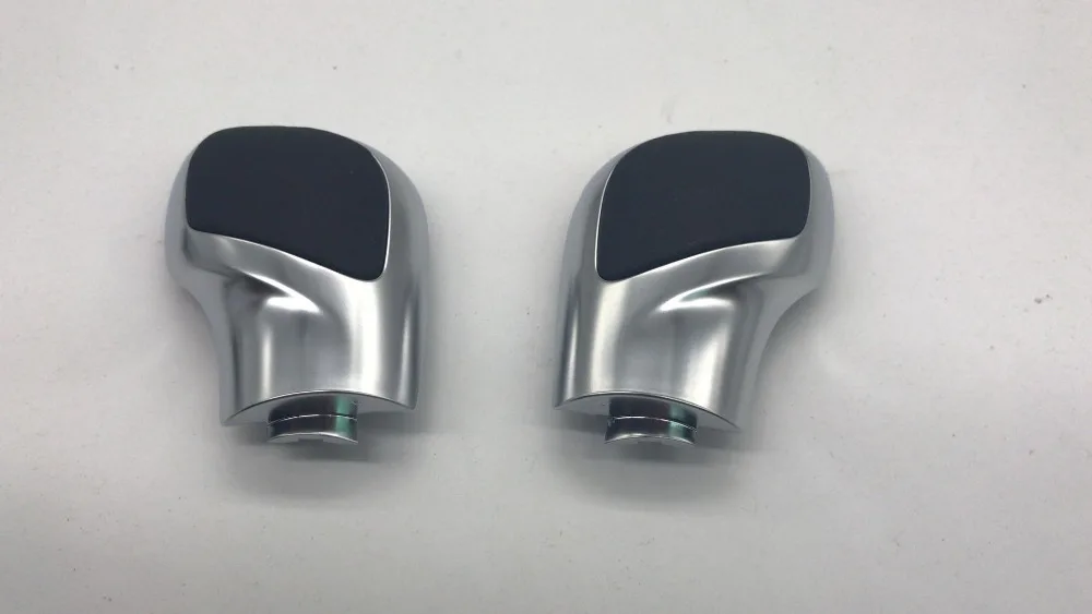 Хромированная матовая с кожаной ручкой переключения передач боковая крышка DSG