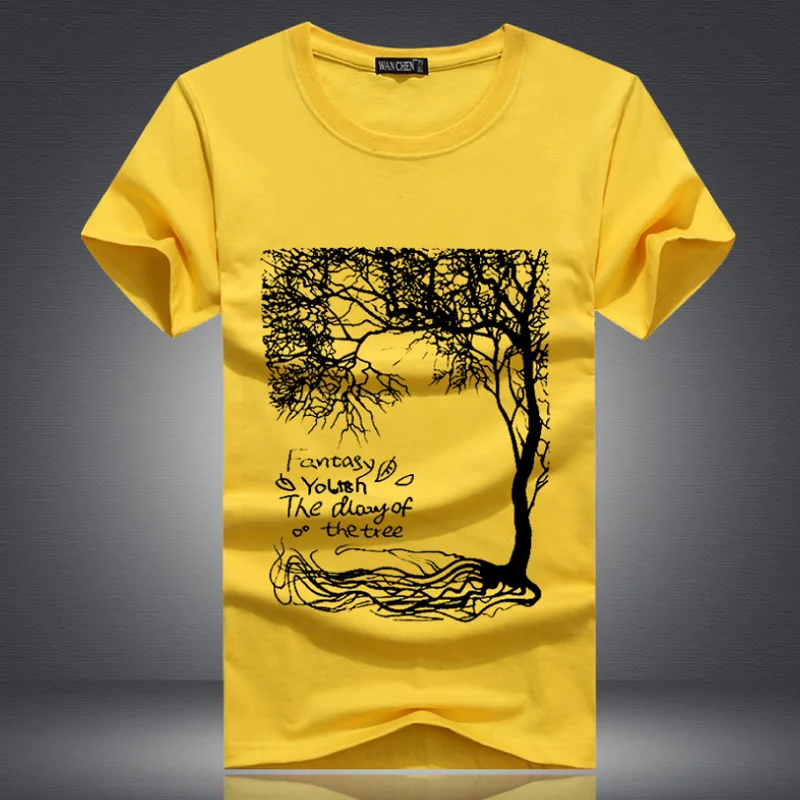 Новая летняя брендовая футболка большого размера Мужская с круглым воротником и