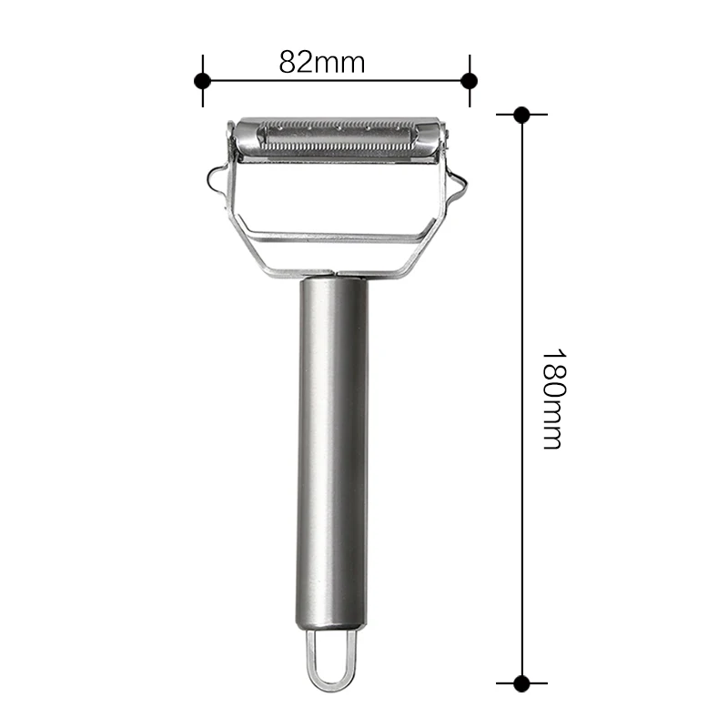 Flat Handle Практичный Нож для очистки овощей из нержавеющей стали, инструменты для овощей, терки, нож для очистки овощей, картофель, морковь, пилинг яблоко, два вида лезвий - Цвет: Flat Handle