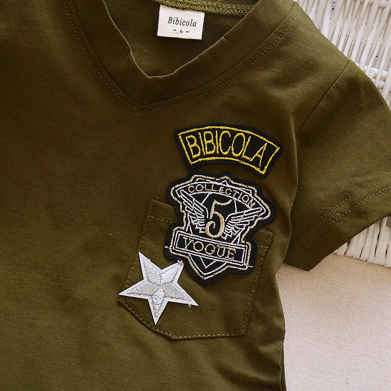 BibiCola/Комплекты одежды для маленьких мальчиков наряды малышей одежда из хлопка