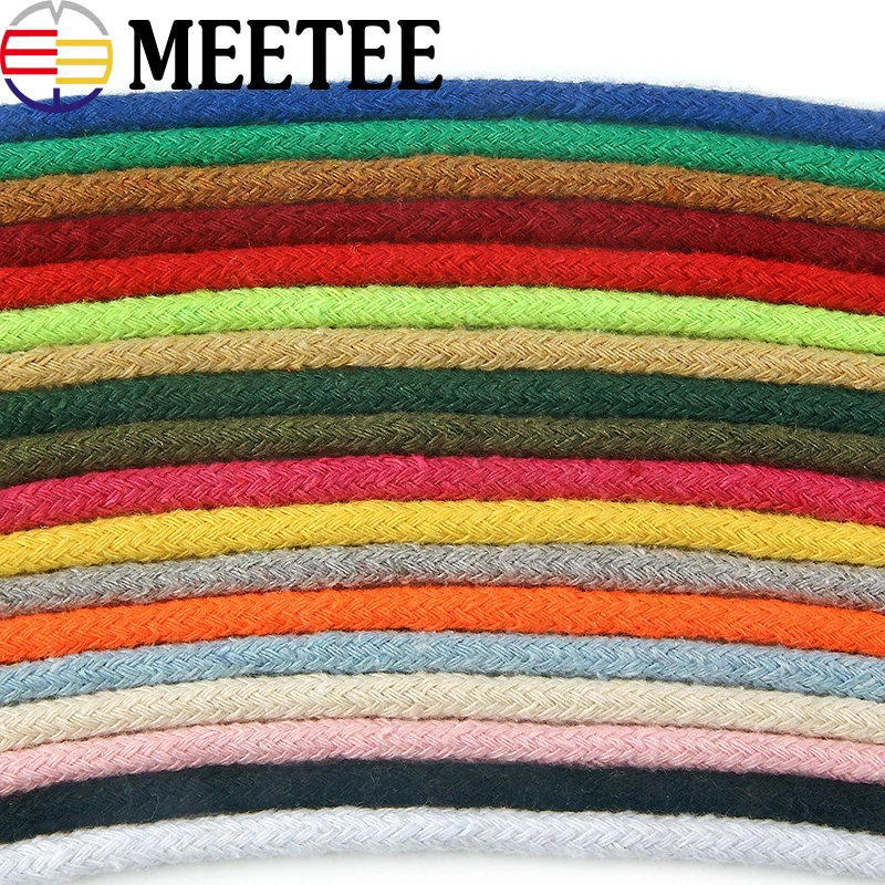 30 метров экологически чистые конфеты цвет хлопок шнур нить 5 мм высокая прочность