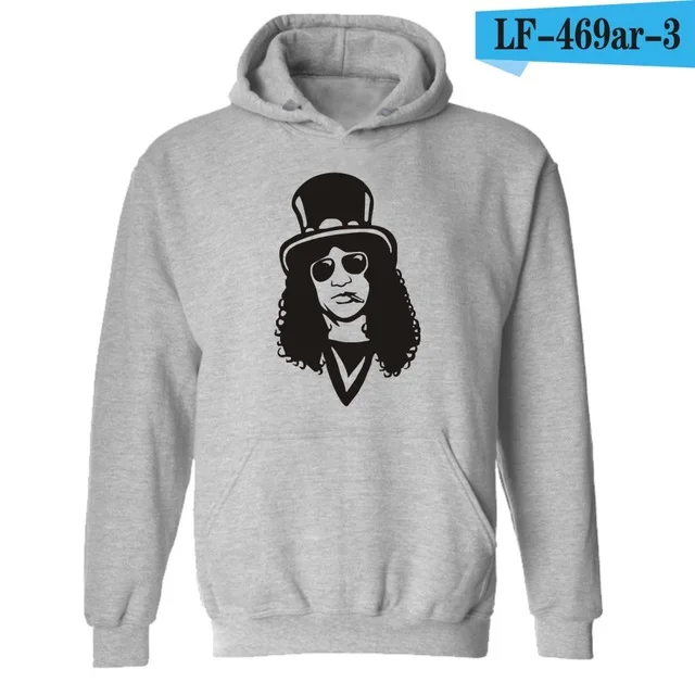 gray Guns N ROSES толстовка с капюшоном с принтом Мужская/wo мужская осенне-зимняя Толстовка с длинным рукавом толстовки модная куртка пальто guns and Roses - Цвет: gray