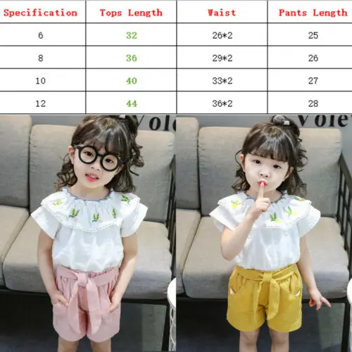 Infant Toddler Baby Girl Clothes Cotton Sleeveless Floral T-shirt Top Dress+Colorful Shorts Pants 2PCS Outfit Set | Мать и ребенок