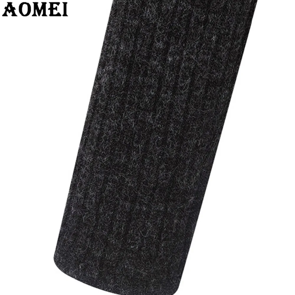 2019 Женское зимнее платье-свитер Длинная вязаная одежда осенний модный вязаный