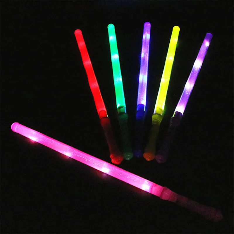 Светящиеся палочки светодиодные игрушки 48 см legth led Stick вечерние фестиваль украшения лучший подарок Световой Флуоресцентные палочки красочные мигающий игрушка