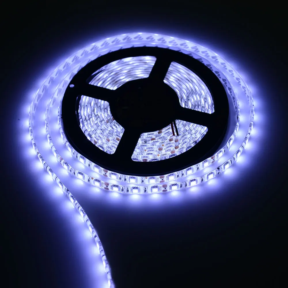 12V 0.5 / 1 / 2 / 3 / 4 / 5M 5050 60Leds/m Non-Waterproof / Waterproof Led Flexible Strip light Decoration Ribbon Tape Car Lamp