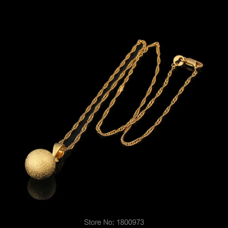 Подвеска-шарик женская золотого цвета 18 к | Украшения и аксессуары