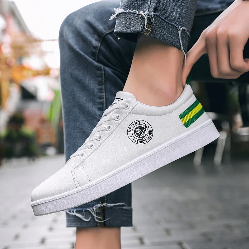 Sainimo/новинка сезон лето маленькие белые туфли мужские кроссовки мужская обувь
