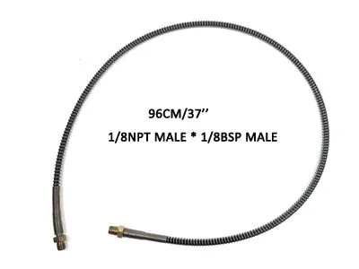 96CM NPT-M BSP-M Шланг высокого давления пружина обернутая трубка PCP Пейнтбол наполнение воздуха части связанные различные длины и варианты резьбы - Цвет: 96CM NPT-M BSP-M
