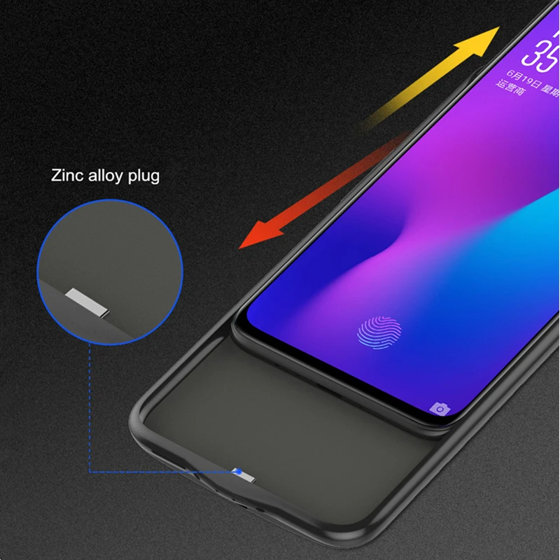 6800 мАч Расширенный телефон Батарея Мощность чехол для OPPO R17 Портативный банка oppo