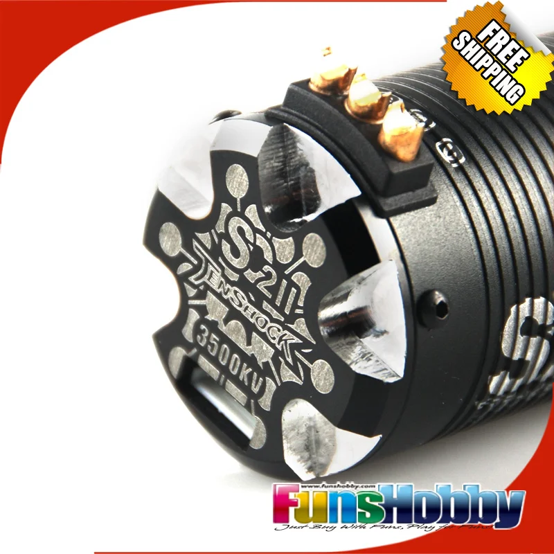 Tenshock SC211 4 полюсный бесщеточный двигатель для веса 2WD 1/10 короткий курс новый