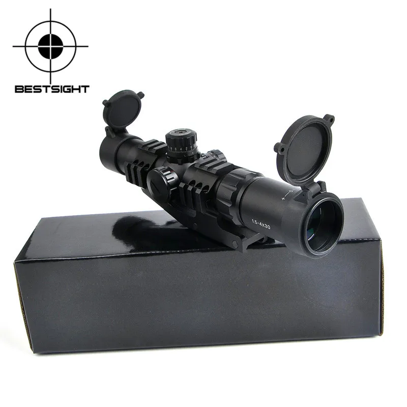 Тактический Оптический прицел Bestsight 1 5 4x30 с длинным глазом охотничий тройным