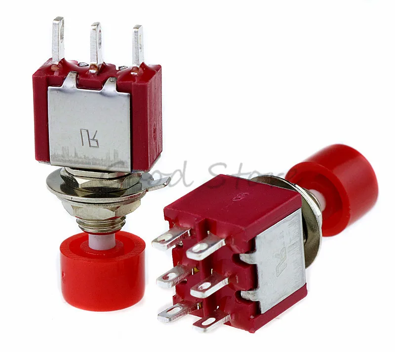 Красный 3 Контактный или 6 контактный SPDT моментальный переменный ток DS612/DS622 2 а/250 В