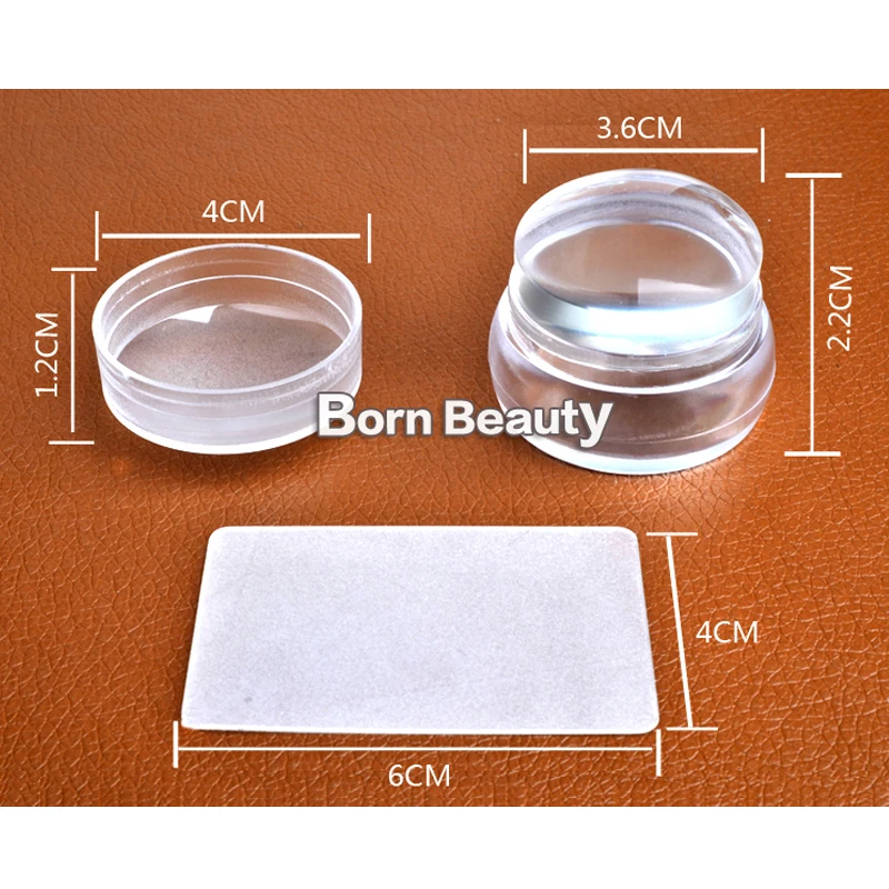 Новый скребок для стемпера диаметром 3 5 см с крышкой инструменты маникюра и