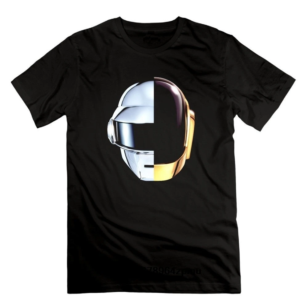 Мужская футболка шлем Daft Punk случайный доступ воспоминания футболки с коротким