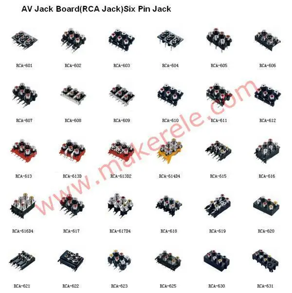 RCA-103P печатного монтажа AV 1 контактный разъем RCA гнездо/RCA DVD VCD ТВ AV разъем/AV контактный разъем 30 шт./лот