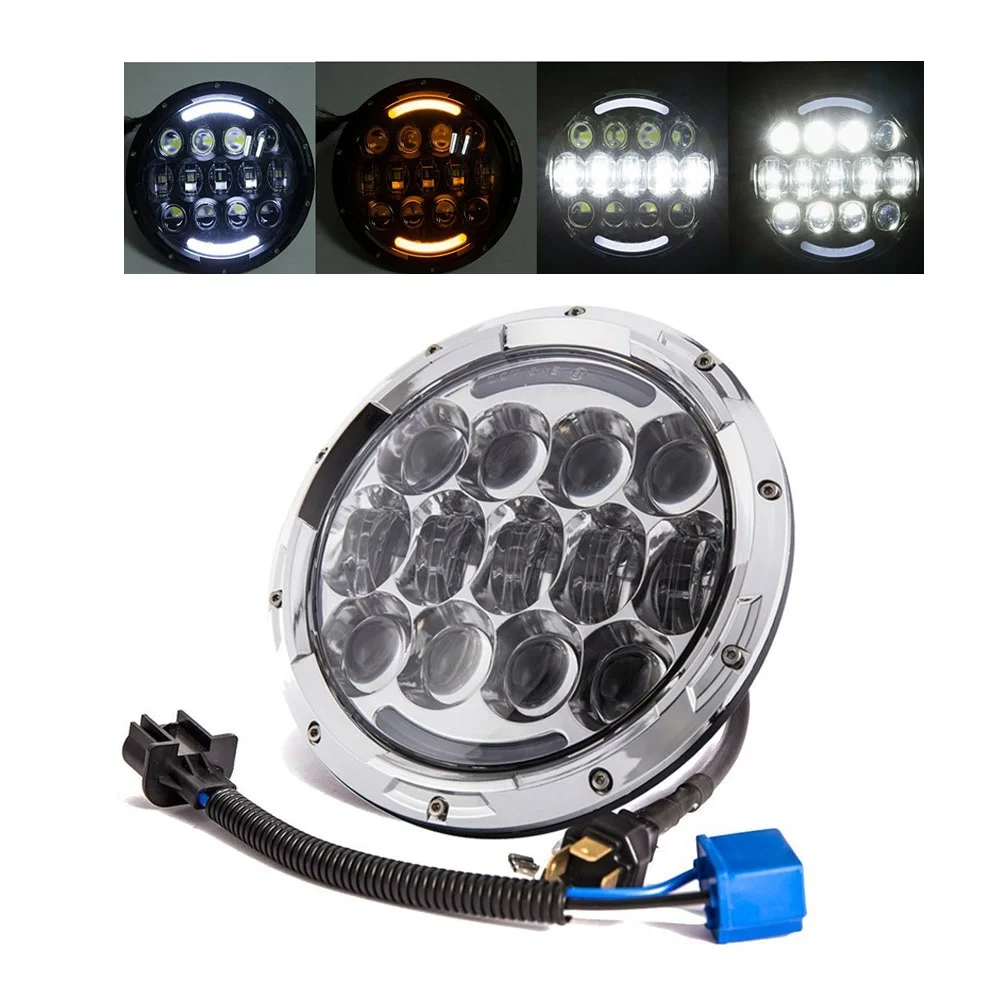 Передняя светодиодная фара ближнего/дальнего света 7 светодиодный 105 Вт + 4 5 дюйма