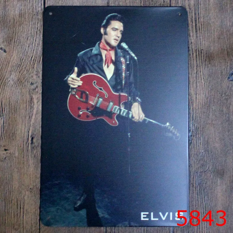 LOSICOE Новая Винтажная жестяная вывеска Elvis Presley Ретро металлическая картина