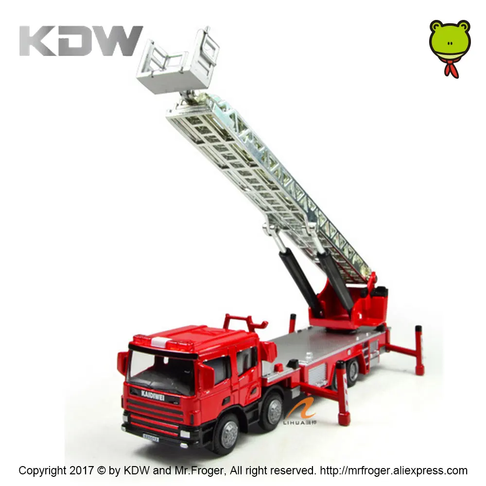 KDW 1:50 оригинальный литой лестницы пожарных машин модель автомобиля масштаба воды
