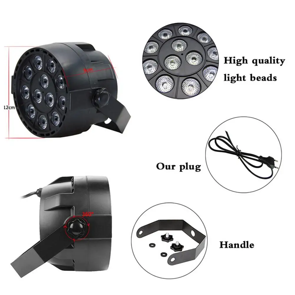LED Par 12x3W RGBW сценический свет с DMX512 для дискотеки DJ проектор машина вечеринки