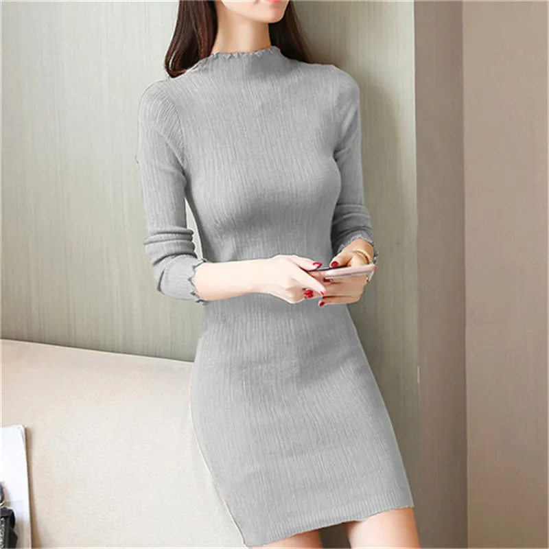 Осень Для женщин Вязание пуловер Джемпер вязаные свитера 2018 зима женский с