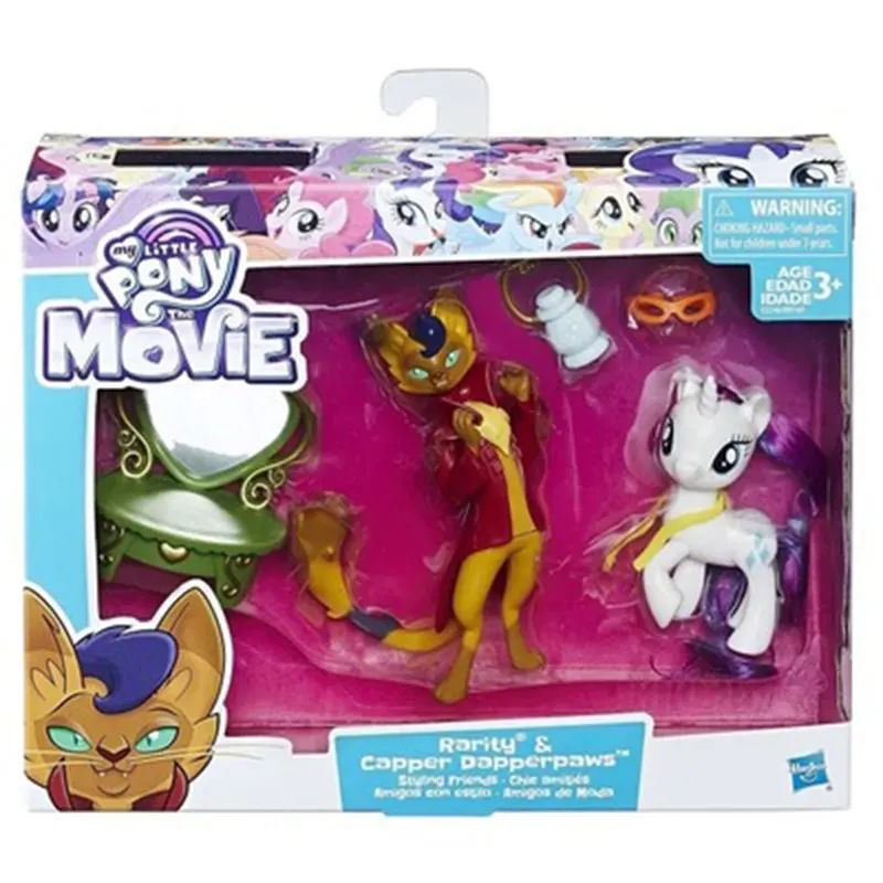 RARITY SET My Little Pony Дружба-это волшебная пони, игрушки из фильма, Сумеречная искорка, принцесса, небо, звезда, девочка, игровой домик, набор игрушек - Цвет: RARITY SET