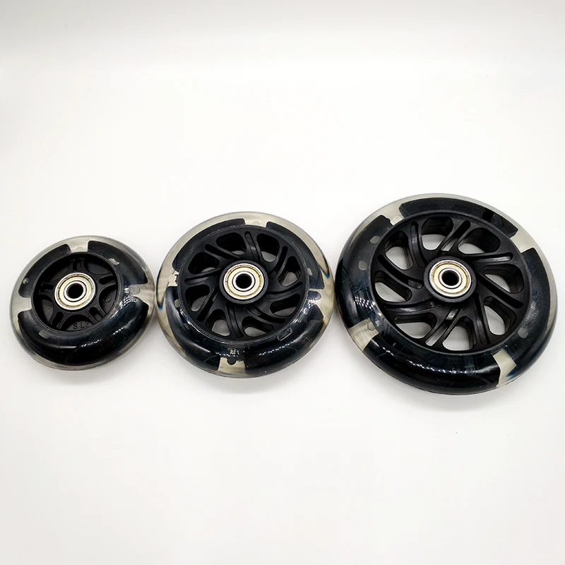 Бесплатная доставка колесо для скутера роликовые коньки с мигающим колесом 80*24