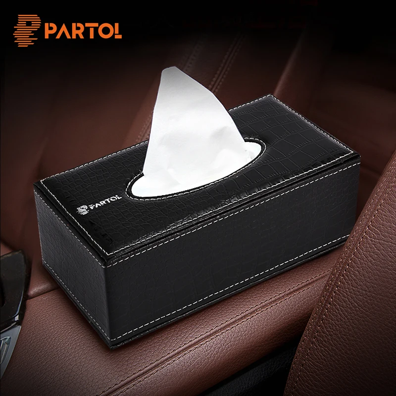 Partol PU автомобильная коробка для салфеток автоматический контейнер держатель