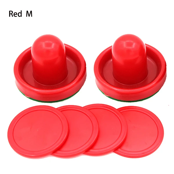 M size Red Воздушные хоккейные весла шайбы большая цель ручки толкатели Замена аксессуары игровые столы дети и взрослые Семья развлечения подарок - Цвет: M size Red
